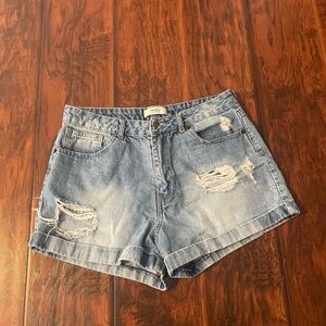 Forever 21 ripped denim shorts